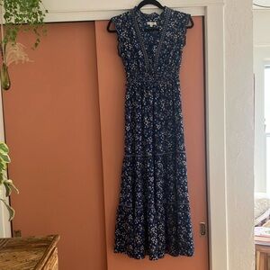 Max Studio Blue V-Neck Sundress
